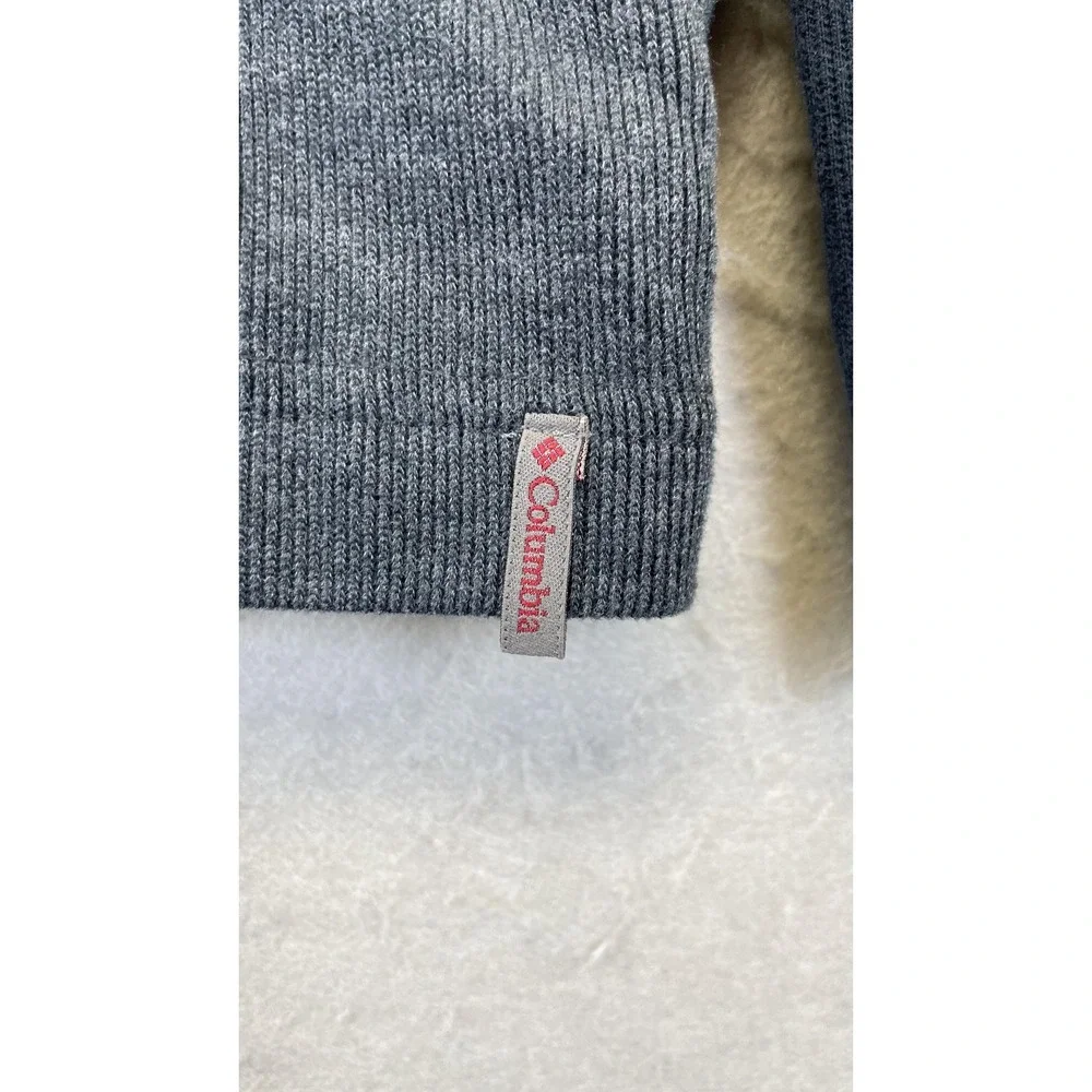 Columbia Sweater‎ Mens XL Gray Black Half Zip Vertex Chest Pocket Raglan Outdoor